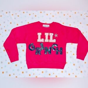 Judith March toddler “lil grinch” sweatshirt size 3